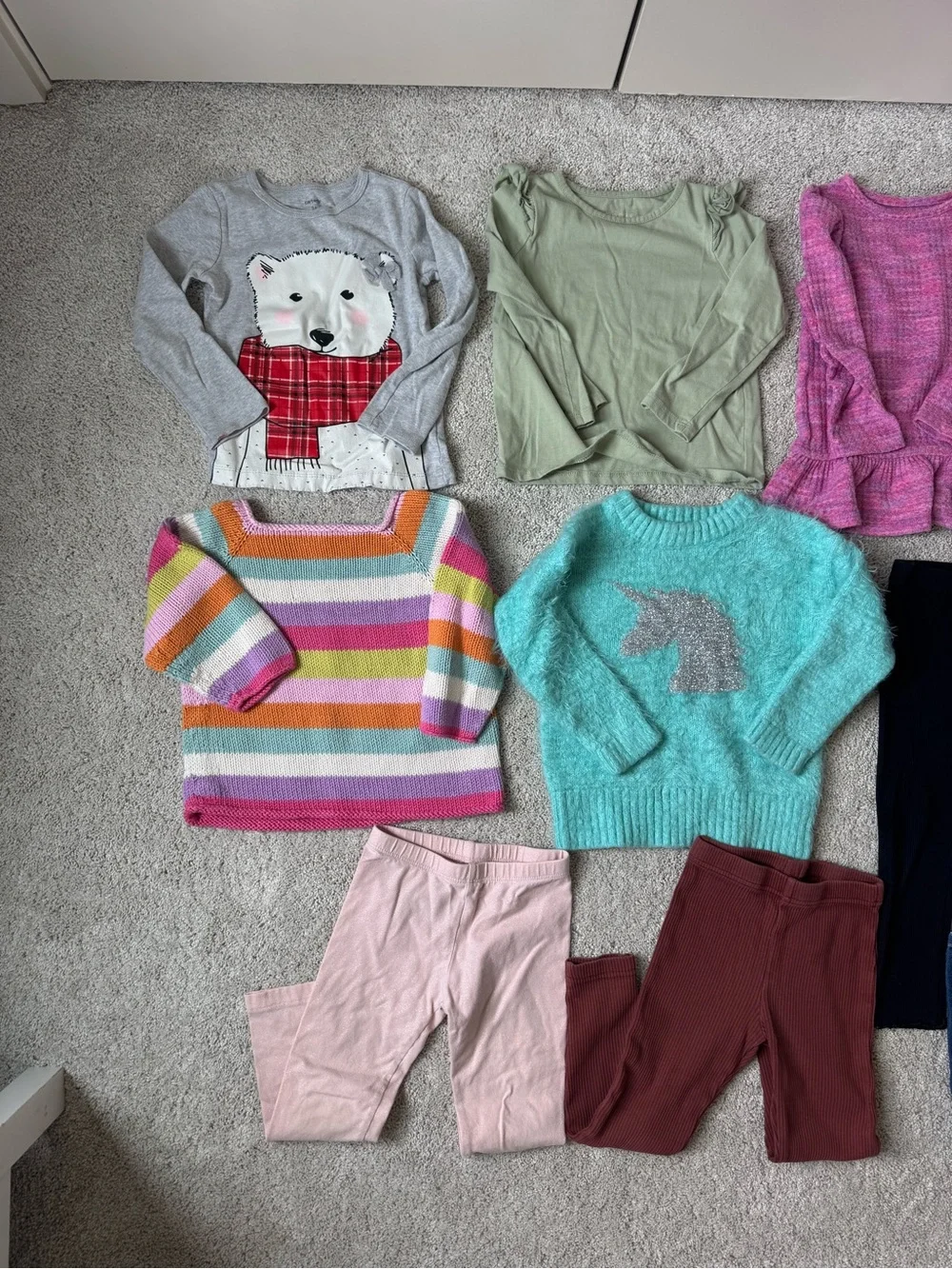 Lot of 3t tops and bottoms - 16 items!